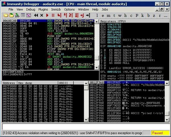 Following our Audacity Egg-hunt | Metasploit Unleashed