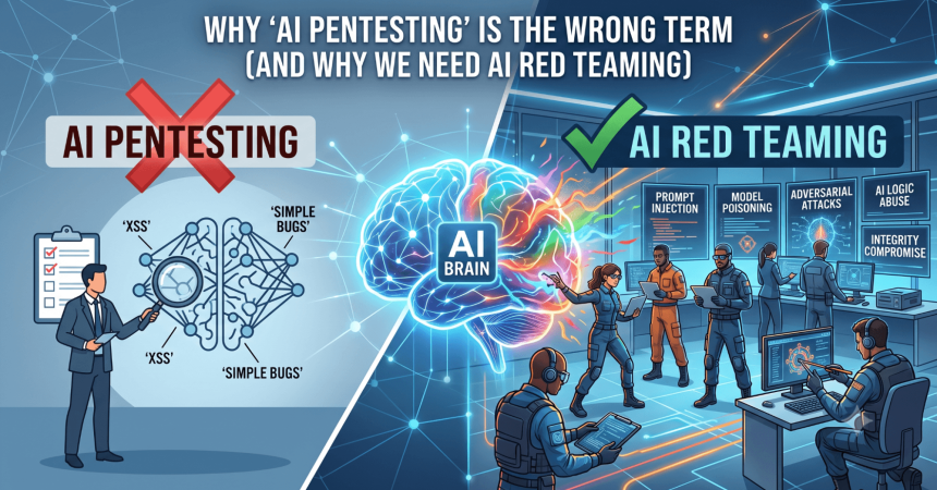 Why “AI Pentesting” is the Wrong Term (And Why We Need AI Red Teaming)