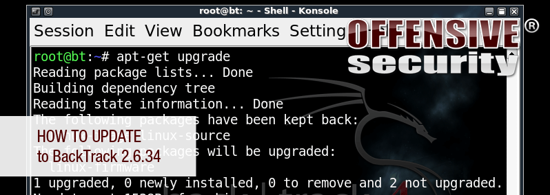 How to Update to BackTrack 2.6.34
