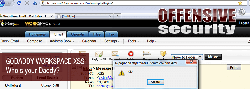 Godaddy Workspace XSS – Who’s your Daddy ?