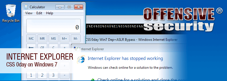 Internet Explorer 0day