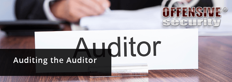 Auditing the Auditor