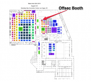 offsec booth at Blackhat USA 2019