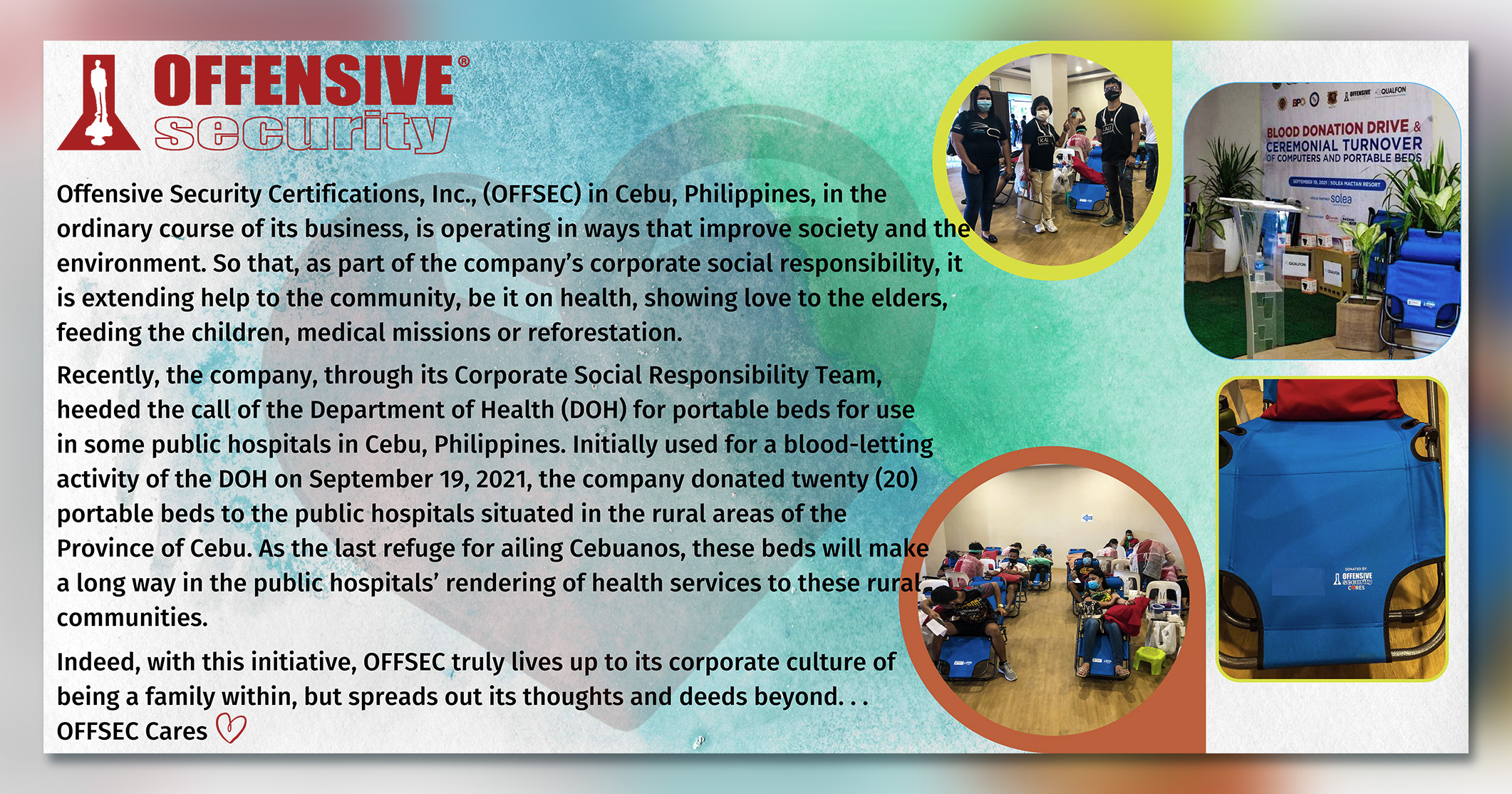 OffSec Cares, Cebu Blood Drive