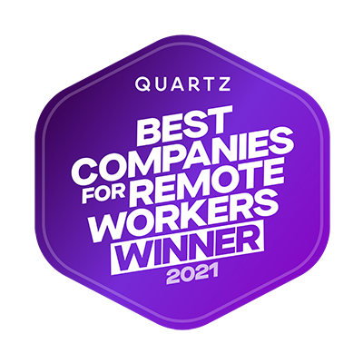 Quartz Best Companies for Remote Workers 2021