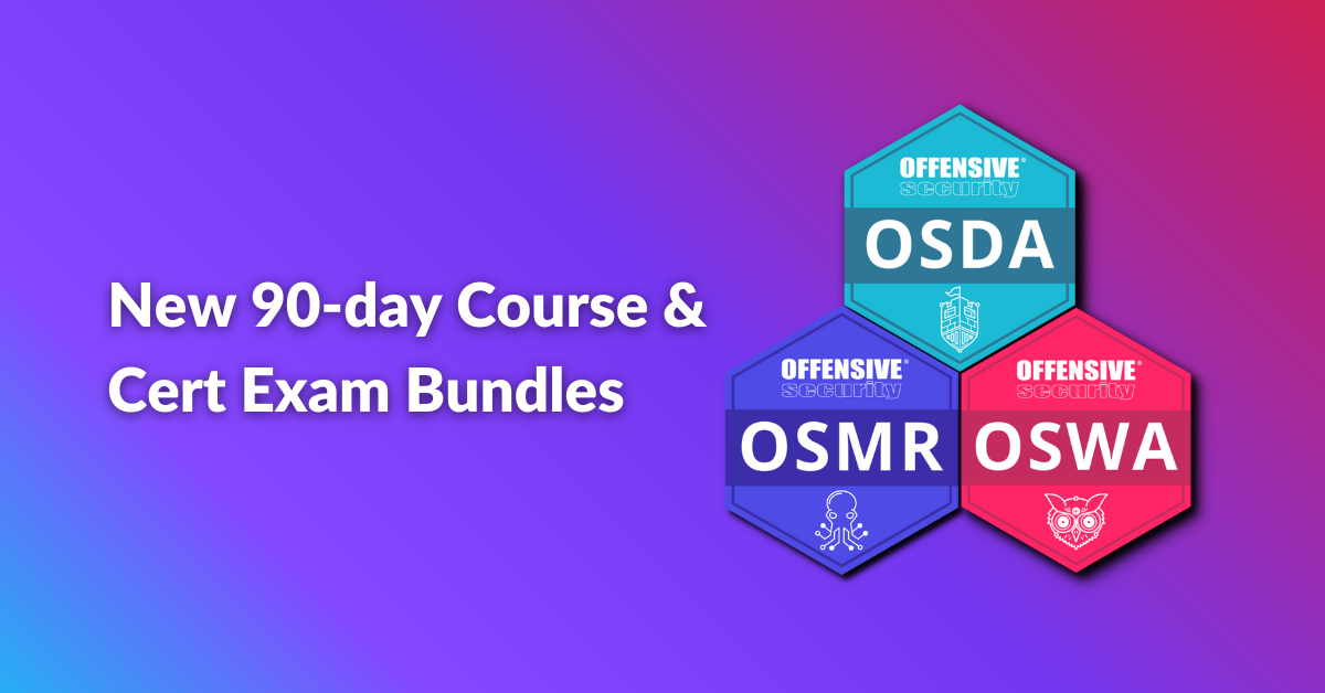 New 90-day Course and Cybersecurity Certification Exam Bundles